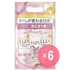 Lux Japan - Super Rich Shine Straight Beauty Shampoo & Conditioner & Treatment Set (x6) (Bulk Box)