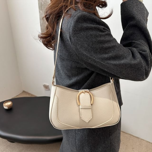 Mulgam-Buckled Panel Shoulder Bag