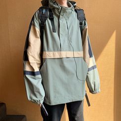 Filmas - 撞色连帽防风夹克 Filmas - 撞色连帽防风夹克