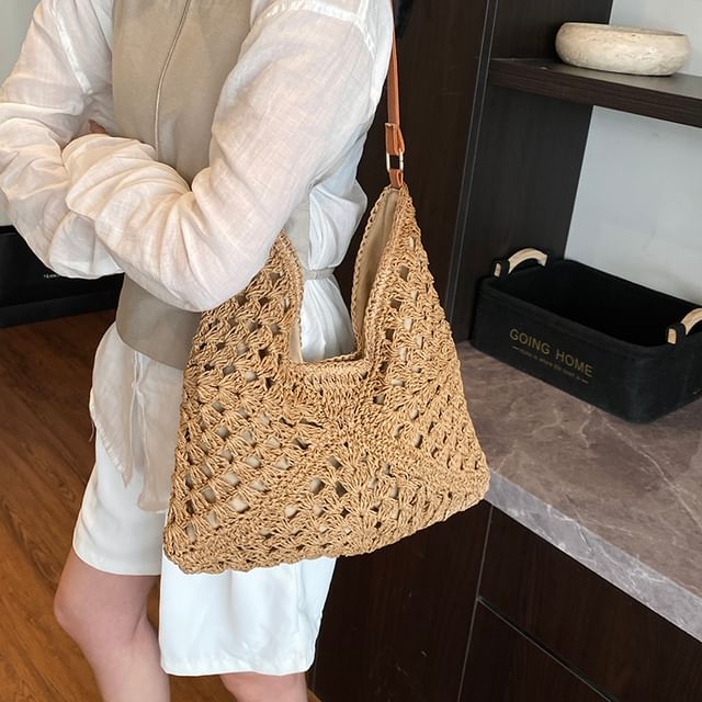 Chestnut Party-Straw Tote Bag