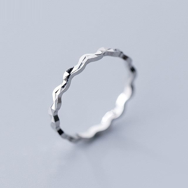 A-ROCH-Wavy Sterling Silver Ring