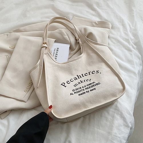 Shimmerfly Lettering Tote Bag YesStyle