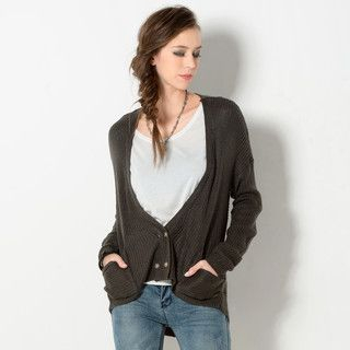 low cut cardigan