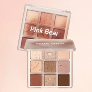 Pink Bear - 9 Color Eyeshadow Palette - 01