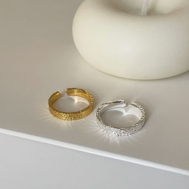 Panda Dama-Textured Open Ring