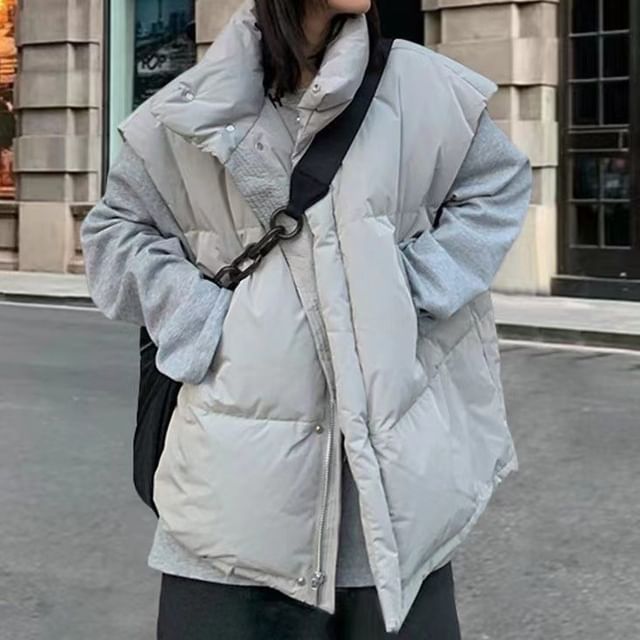 Acoustic Rain-Plain Padded Zip Vest