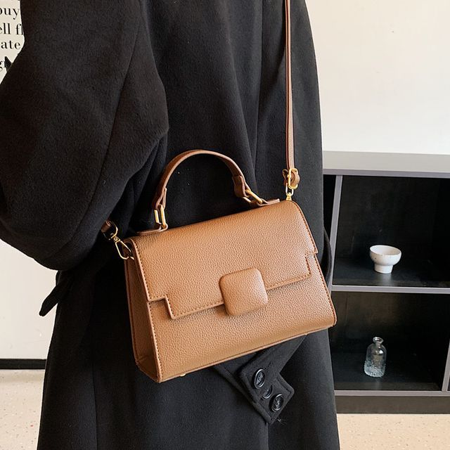 Hydracinthe Top Handle Flap Crossbody Bag YesStyle