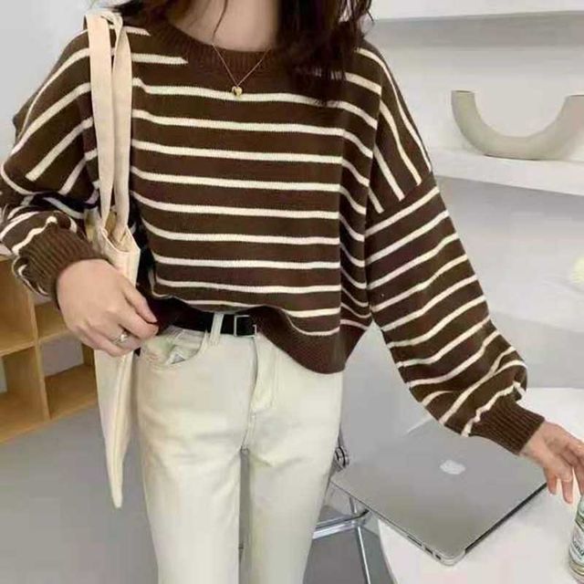 Everose-Striped Sweater