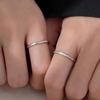 Parskletie-Couple Matching S925 Sterling Silver Open Ring Various Designs Set