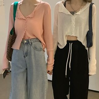 lettuce edge cardigan