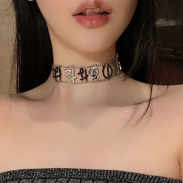 マロウイノ mallow ino cube choker シルバー 新品〉マロウイノmallow ino SILVER cube choker