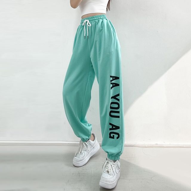 Low Waist Loose-Fit Wide-Leg Sweatpants