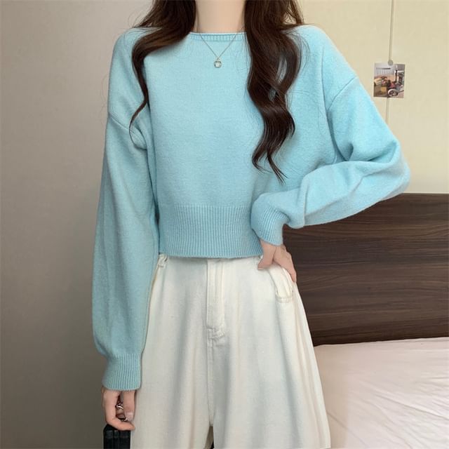 FR-Round Neck Plain Sweater