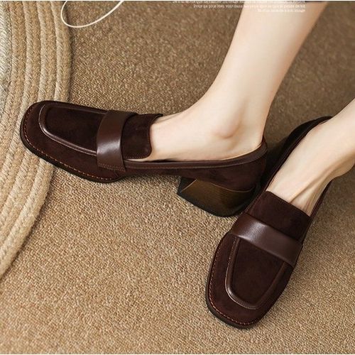 Faux deals suede loafers