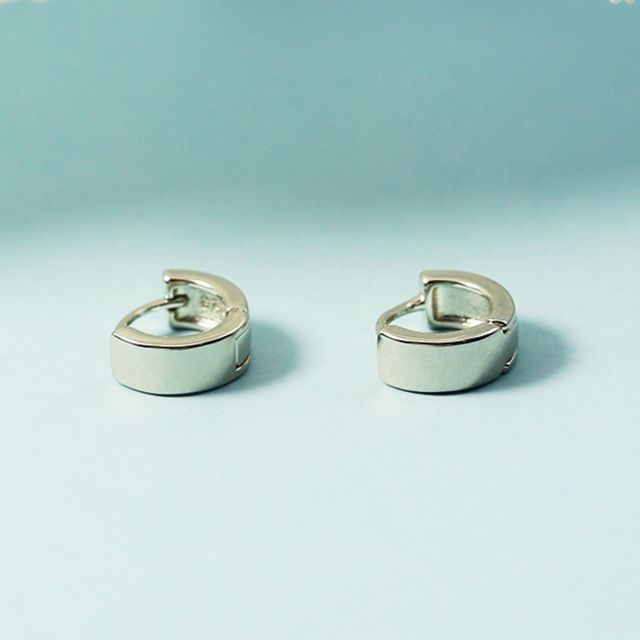 Forainer-Alloy Hoop Earring