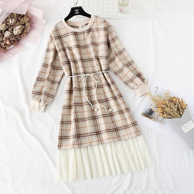 woolen midi dress