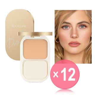 FOCALLURE - Lasting Poreless Compact Powder - 3 Colors (x12) (Bulk Box)