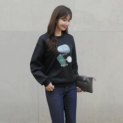 CLICK - Printed Fleece-Lined Pullover CLICK - Printed Fleece-Lined Pullover