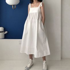 Melon Juice - Sleeveless Midi Shift Dress Melon Juice - Sleeveless Midi Shift Dress