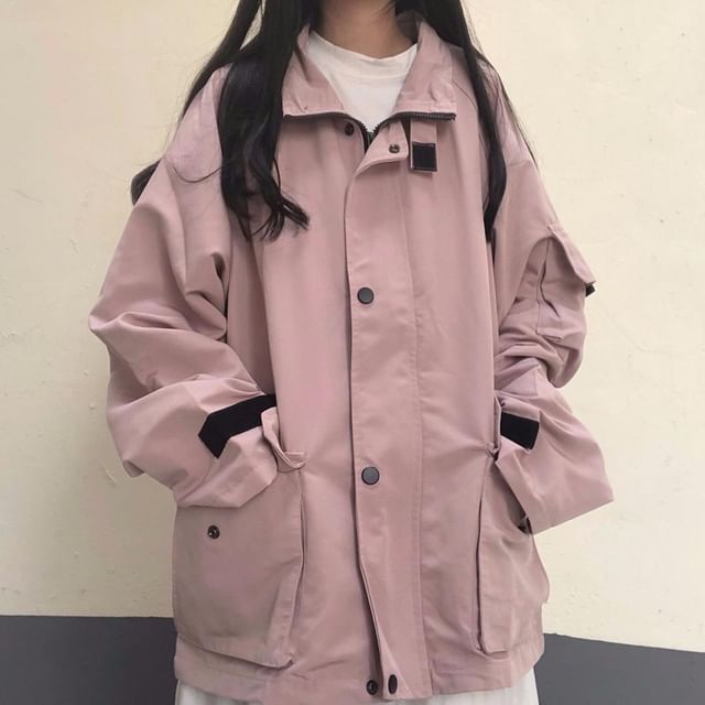 Sisyphi-Plain Pocket Detail Zip Jacket