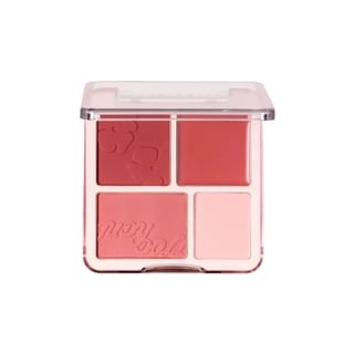 Judydoll - 4 Color Blush & Highlight Palette - 10 Types