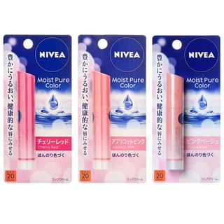 Nivea Japan - Moist Pure Color Lip Balm SPF 20 PA++