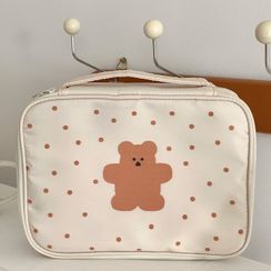 Olsin - Bear Print Makeup Bag
