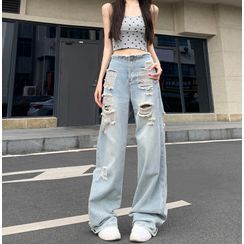 Eva Fashion - Distressed Skinny Jeans
