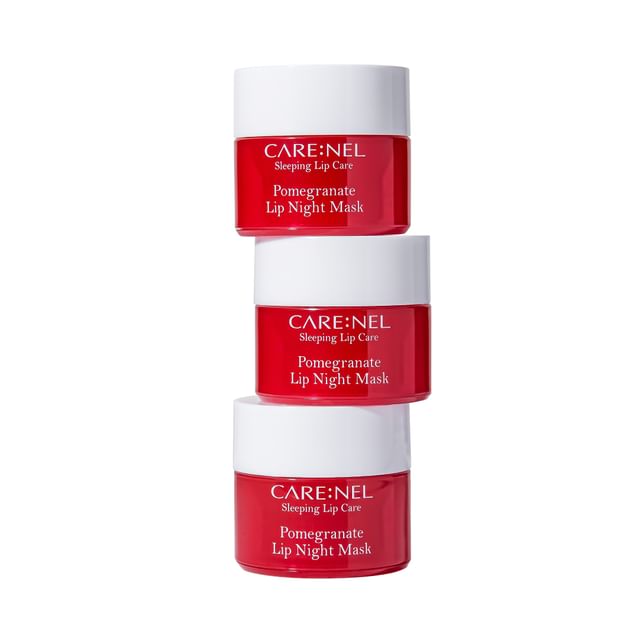 CARE-NEL-Pomegranate Lip Night Mask Set - Kit Máscara Noturna Labial de Romã-5 G X 3 Unid