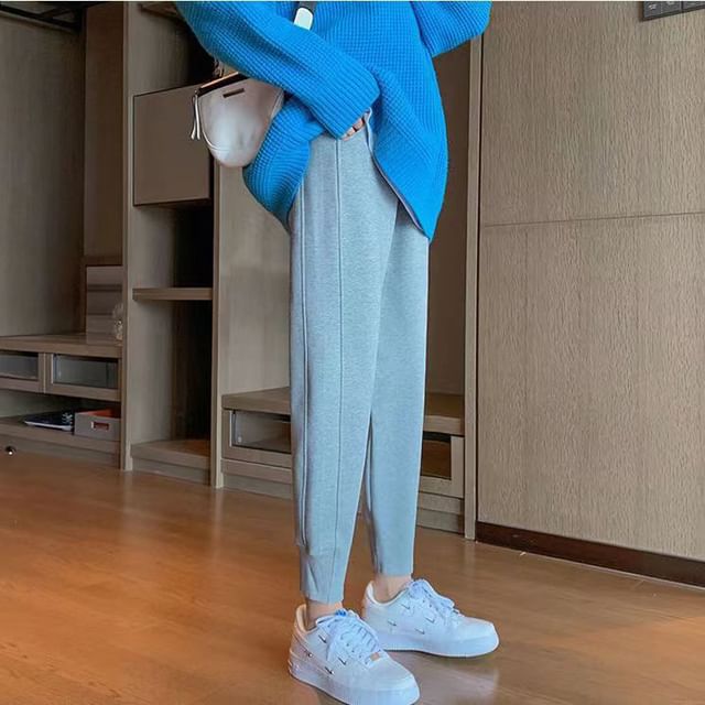 Everose-Mid Rise Plain Sweatpants