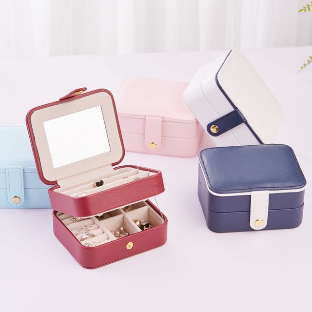 Jewelim Faux Leather Jewelry Box YesStyle
