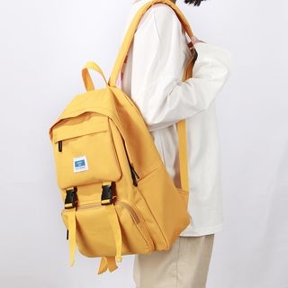 Musa Fiber Backpack MUSA - Letter Tag Nylon Backpack | YesStyle