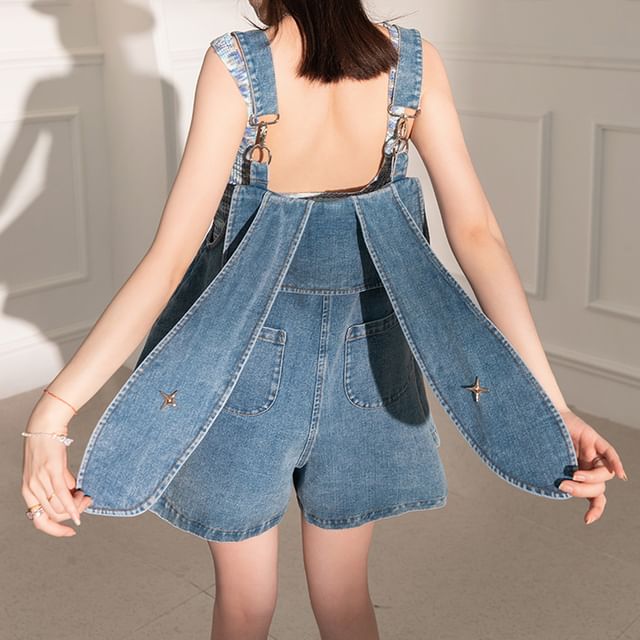 Jumper Dress Blue Jean Jumper Pants Women's Slim Fit Hanging Neck