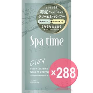 Kose - Spa Time Clay Cream Shampoo Deep Cleansing Sachet  (x288) (Bulk Box)