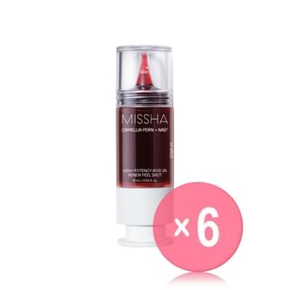 MISSHA - Camellia PDRN NAD+ High-Potency Acid 25 Renew Peel Shot (x6) (Bulk Box)