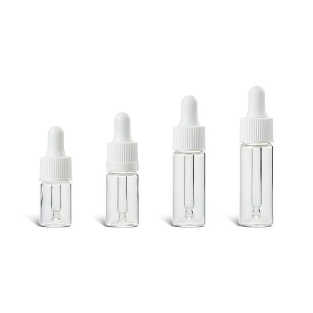 Worthbuy-Set de 5 Botella de viaje de vidrio varios diseños