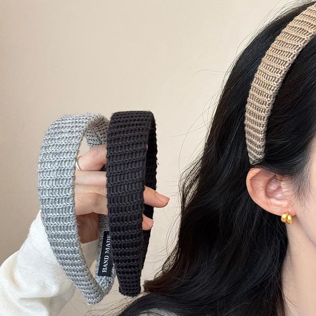 Jael-Plain Knit Headband