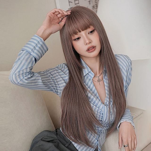 SEVENQ-Long Full Wig - Straight
