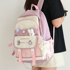 Little Days - Buckled Backpack / Badge / Bag Charm / Set