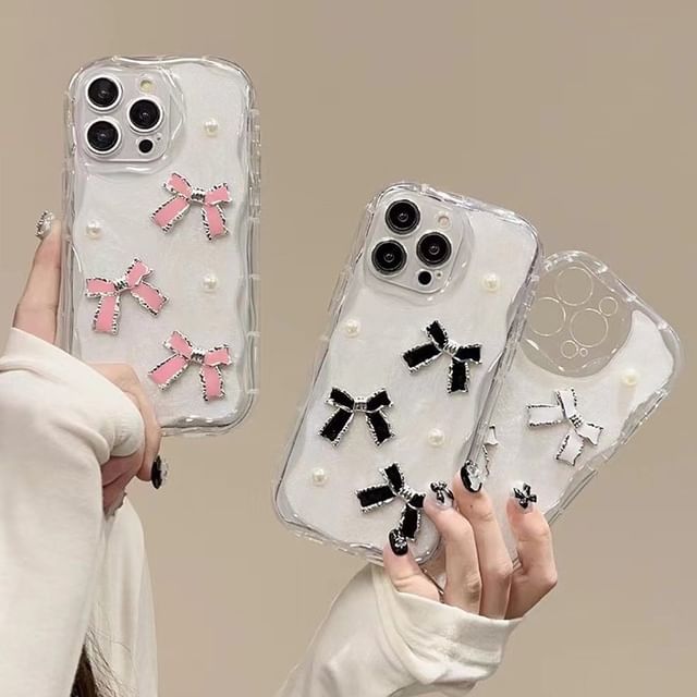 Mobby - Bow Phone Case - iPhone 15 Pro Max / 15 Pro / 15 Plus / 15 / 14 Pro Max / 14 Pro / 14 Plus / 14 / 13 Pro Max / 13 Pro / 13 / 13 mini / 12 Pro Max / 12 Pro / 12 / 12 mini / 11 Pro Max / 11 Pro / 11 | YesStyle Mobby - Bow Phone Case - iPhone 15 Pro Max / 15 Pro / 15 Plus / 15 / 14 Pro Max / 14 Pro / 14 Plus / 14 / 13 Pro Max / 13 Pro / 13 / 13 mini / 12 Pro Max / 12 Pro / 12 / 12 mini / 11 Pro Max / 11 Pro / 11 | YesStyle