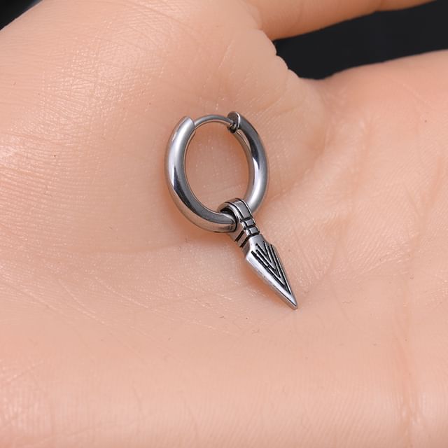 Prushia-Arrow Hoop Drop Earring