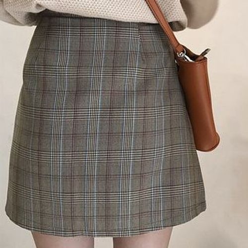 Dute - Plaid Mini Skirt | YesStyle