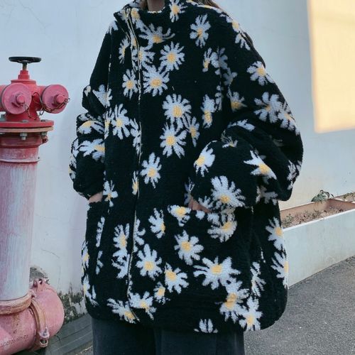 LINSI - Flower Fleece Zip Jacket | YesStyle