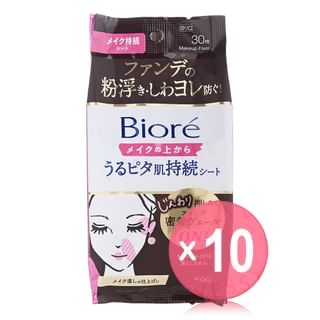 Kao - Biore Makeup Fixer Lasting Sheet Eyes & Mouth Moist 10pcs Bundle Set