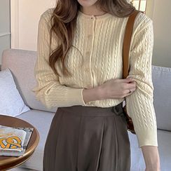 Envy Look - Cable-Knit Cardigan in 13 Colors