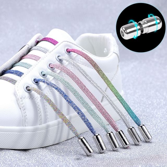 XIXI STUDIO-Glitter No Tie Shoelaces