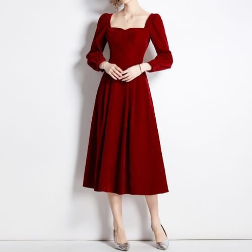 linen dresses sydney ROVE Linen Midi Dress Off-shoulder main image 1