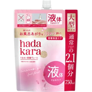 LION - Hadakara Moist Body Care Soap Liquid Fresh Floral Refill