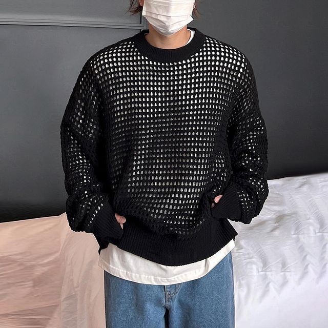 MRCYC-Crochet Knit Sweater