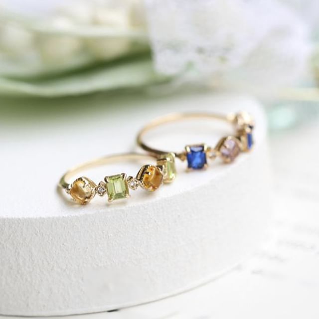 DECADES-925 Sterling Silver Rhinestone Ring